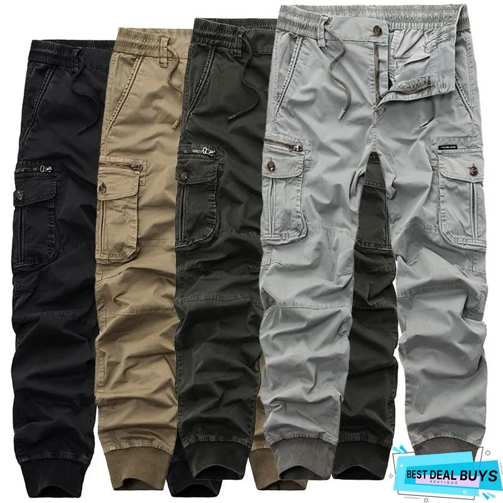 Mens Camouflage Tactical Pants Joggers Boost Military Casual Cotton Pants Army Trousers