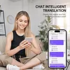 Bluetooth-compatible Translation Earbuds Real Time with Touch Control Color Screen Charging Case AI Language Translator Earbuds for Travel Business