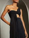Empire Irregular Clipping Strapless Maxi Dress