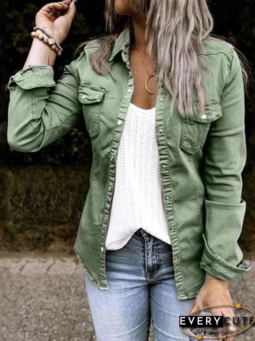 Vintage Old Denim Jacket P16191