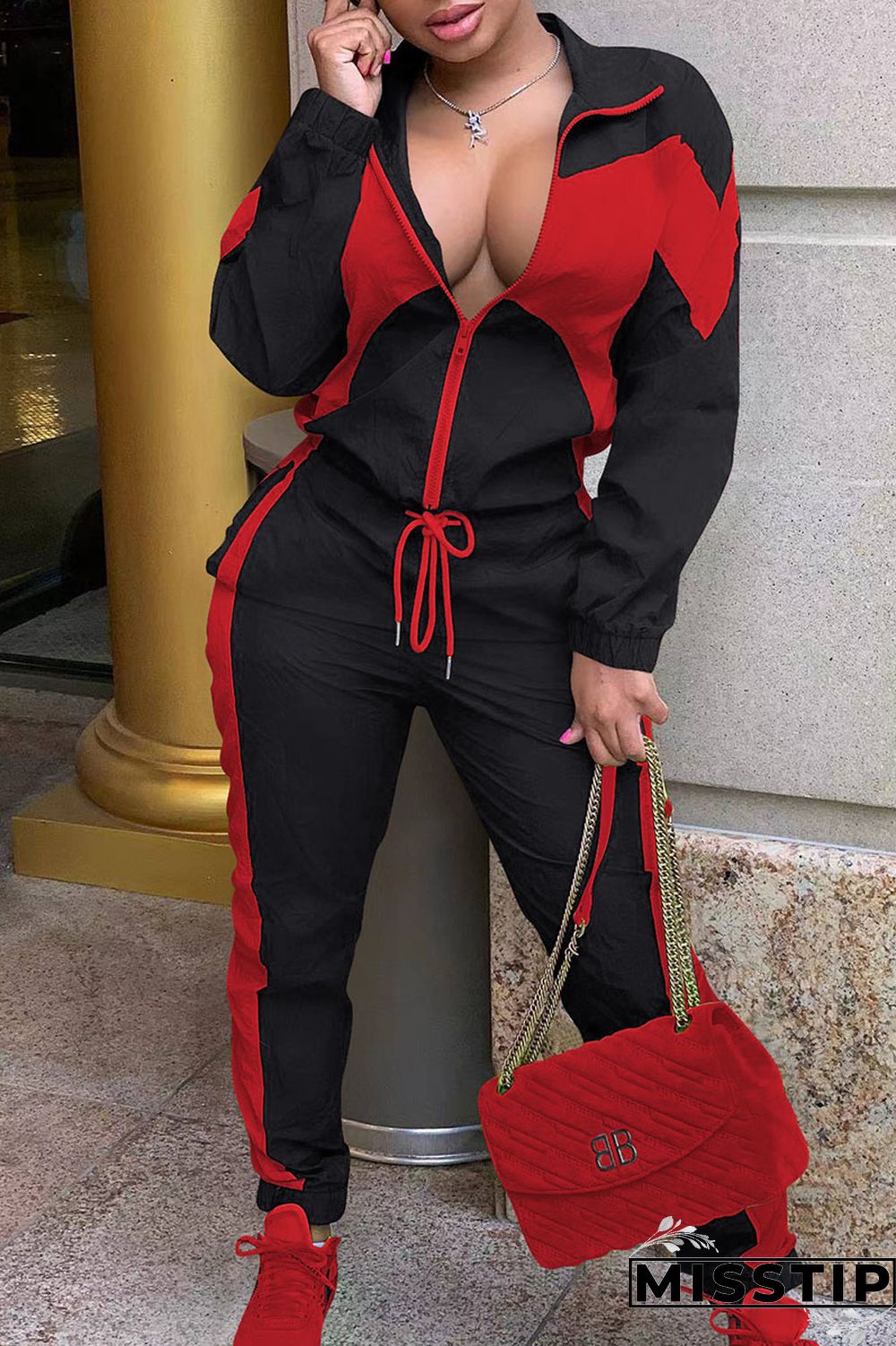 Army Green Casual Sportswear Solid Patchwork Zipper Long Sleeve Two Pieces