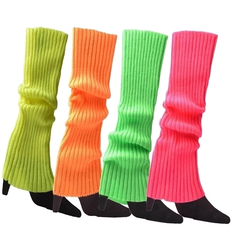Women’s Fashion Stripe Solid Color Acrylic Jacquard Over The Knee Socks
