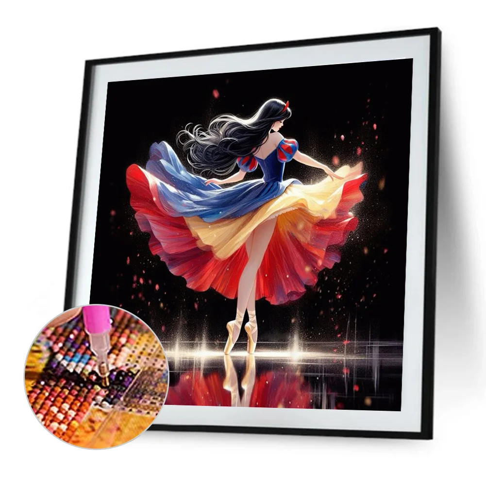 Diamond Painting - Full Round Drill - Princess Snow White(Canvas|40*40cm)