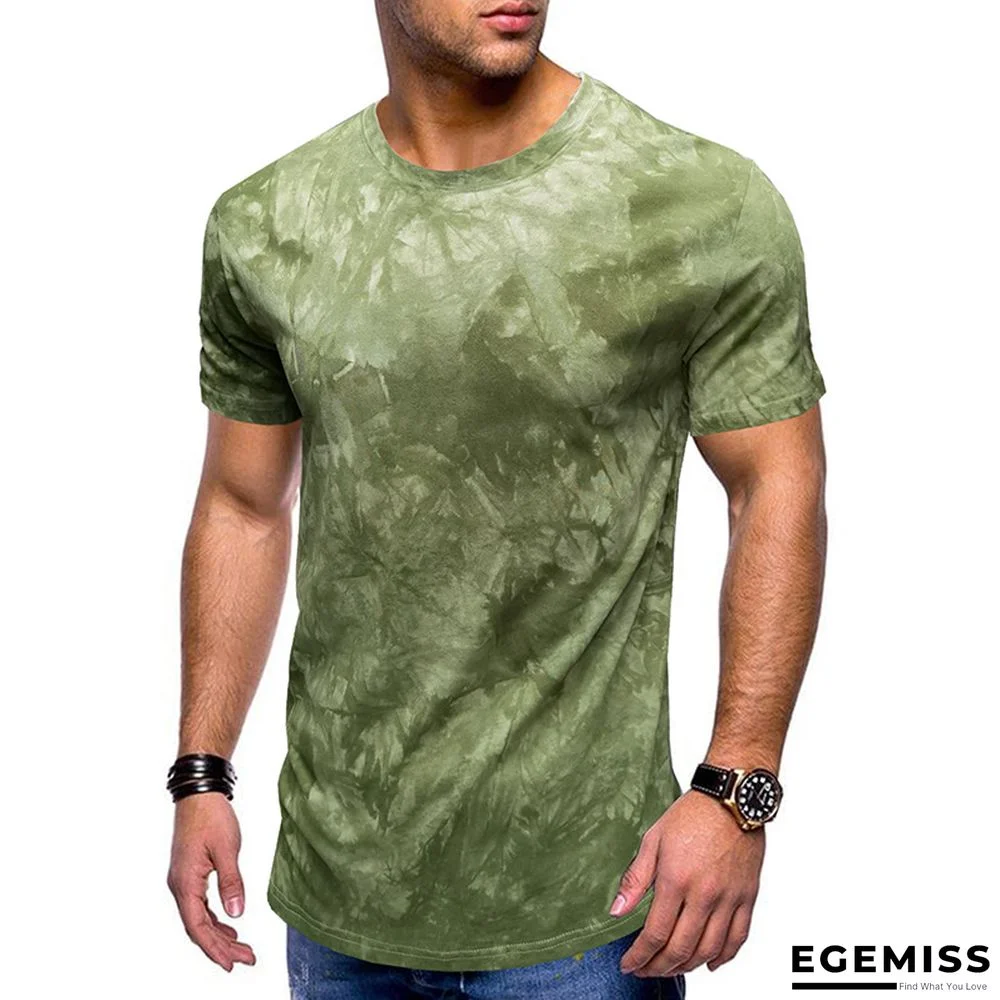 Men's Summer Shirt with Round Collar and Short Sleeves | EGEMISS