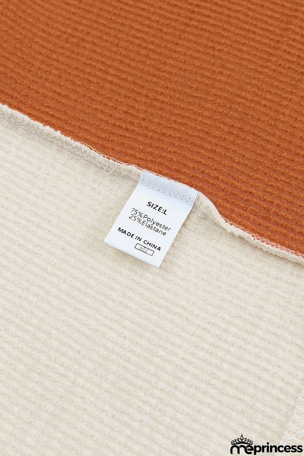Patchwork Color Block Ribbed Long Sleeve Top