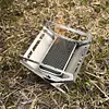 Stainless Steel Mini Folding Stove Portable Mini Wood Stove Outdoor Camping Gear