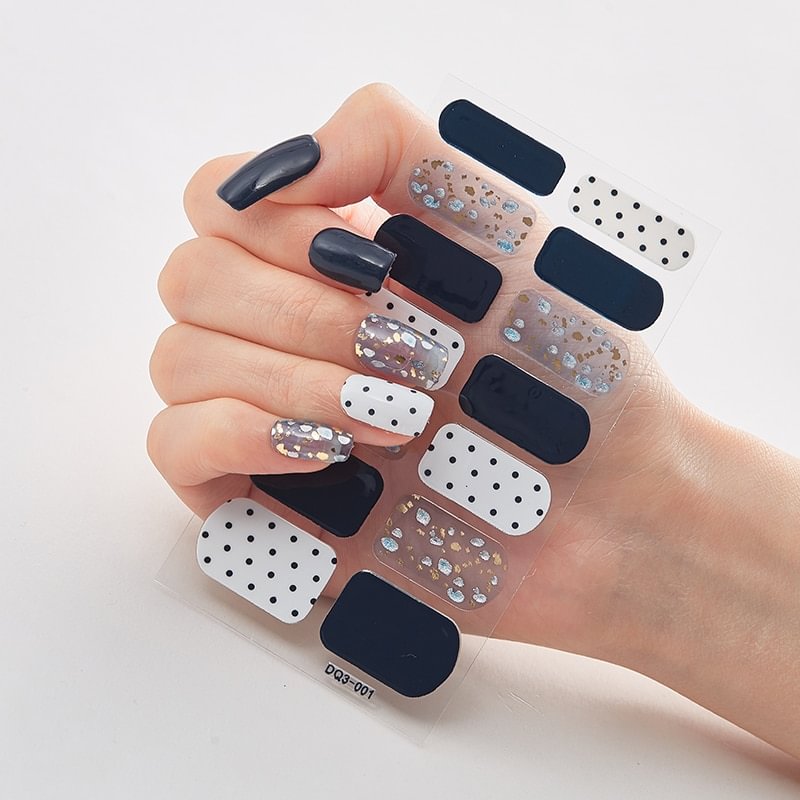 Applyw Nails With Creative Nail Polish Colorful Nail Polish Nailart Sticker Nail Designs Full Cover Nail Stickers Women Salon