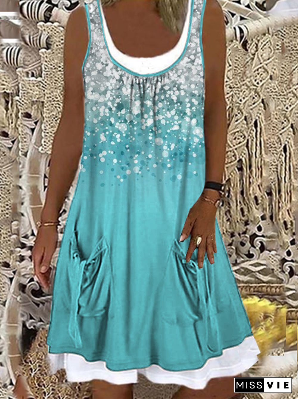 Casual Short Sleeve Knit Dress