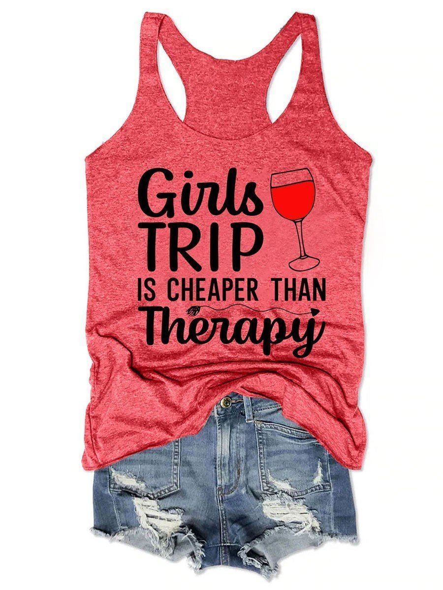 Women Girls Trip Therapy 2021 Tank Top