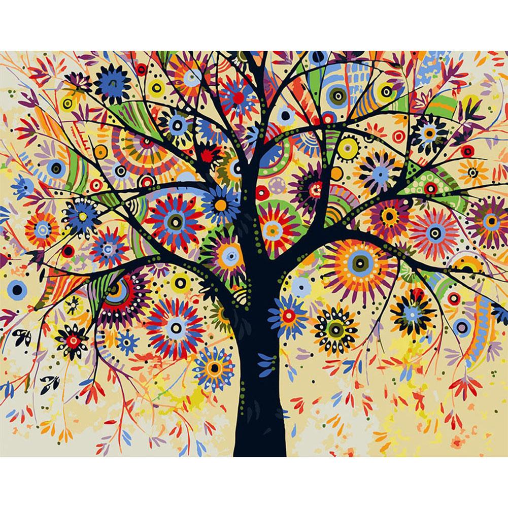 

40*50CM Paint By Numbers-Colorful Tree, 501 Original