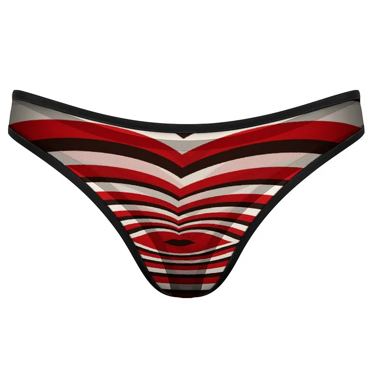 Women's Thong Lips, Gradient  customized, personalized, gift