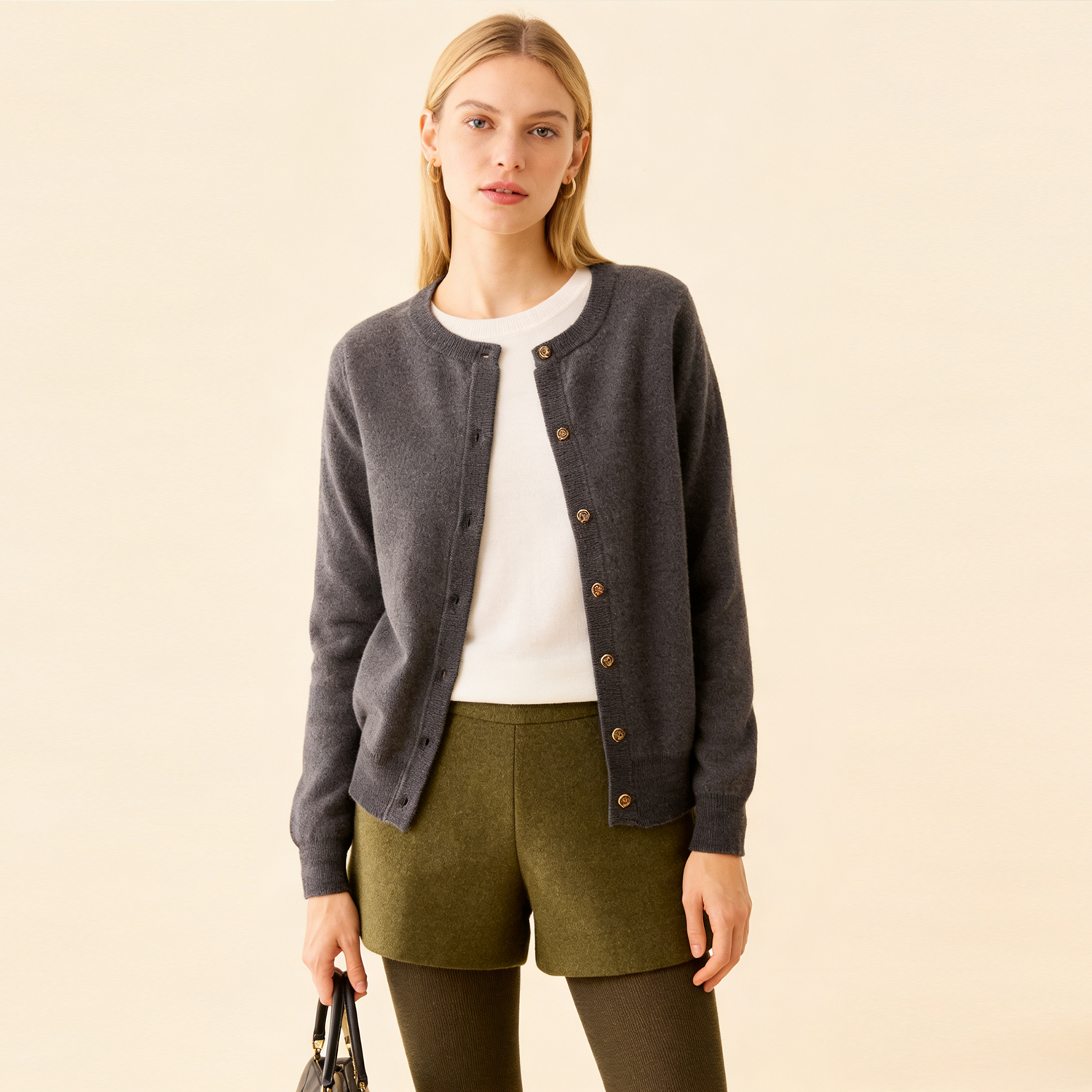 Snappy Women's Cashmere Sweater REAL SILK LIFE