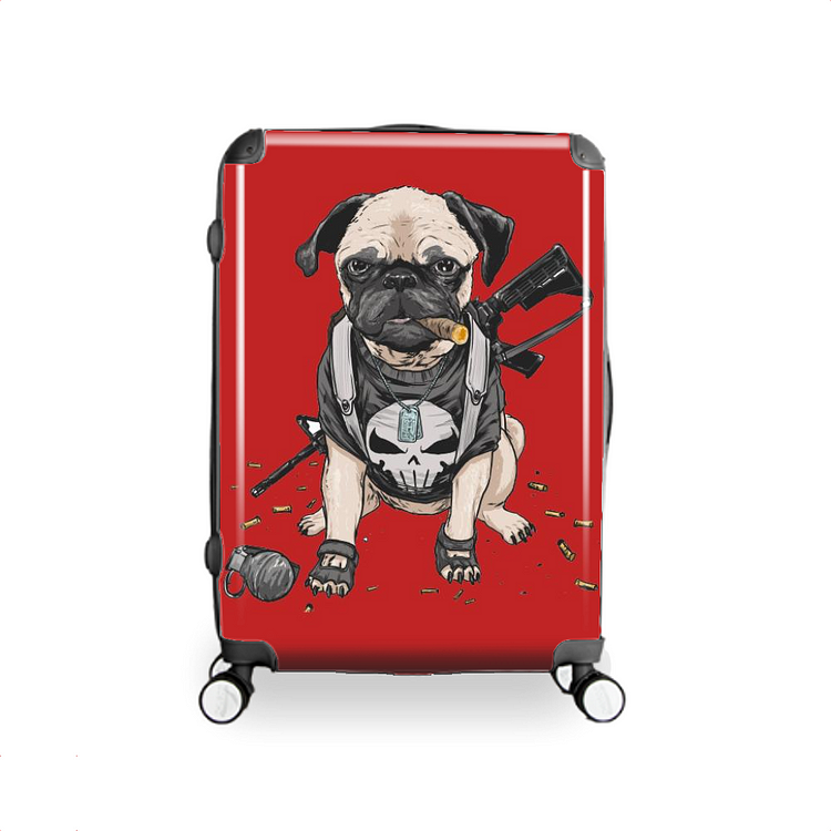 The PUGnisher, French Bulldog Hardside Luggage