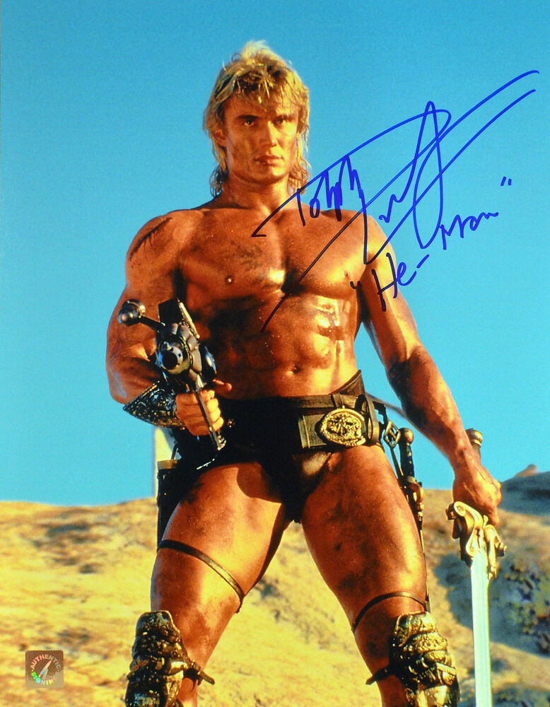 Dolph Lundgren HE-MAN Autographed Masters Of Universe 11x14 Photo Poster painting 2 ASI Proof