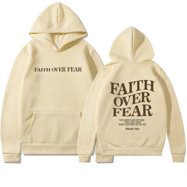 "Faith over Fear" Christian Hoodie