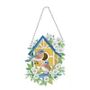 DIY Special Shaped Diamond Painting Double-sided Hanging Flower Birdhouse Wreath Kit