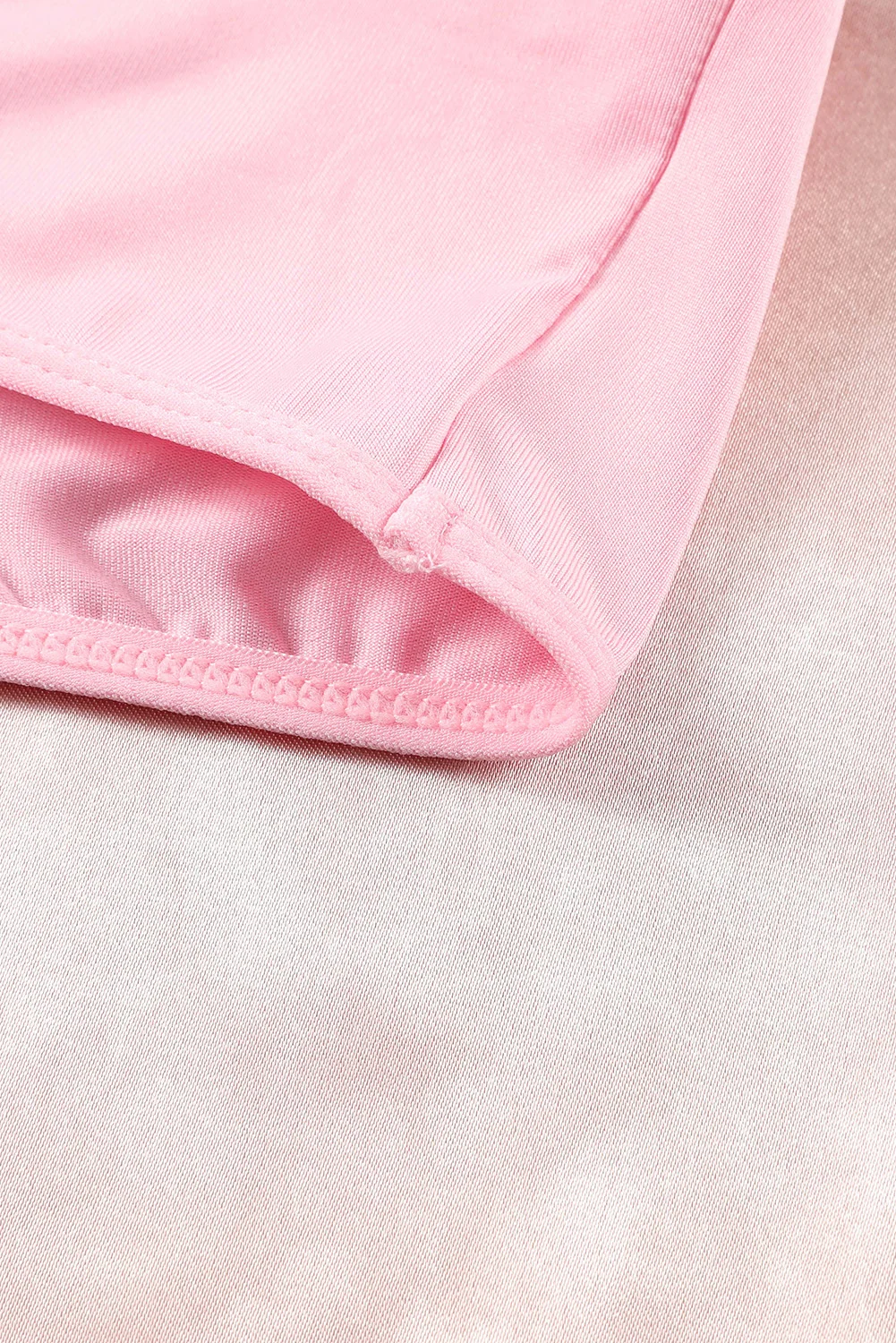 Pink Sheer Lace 3pcs Garter Belt Lingerie Set | IFYHOME