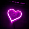 Car LED Neon Light interior Decoration DIY Modification Heart-Shaped Luminous Atmosphere Light USB\Cigarette Lighter Plug Neon Light Window Light
