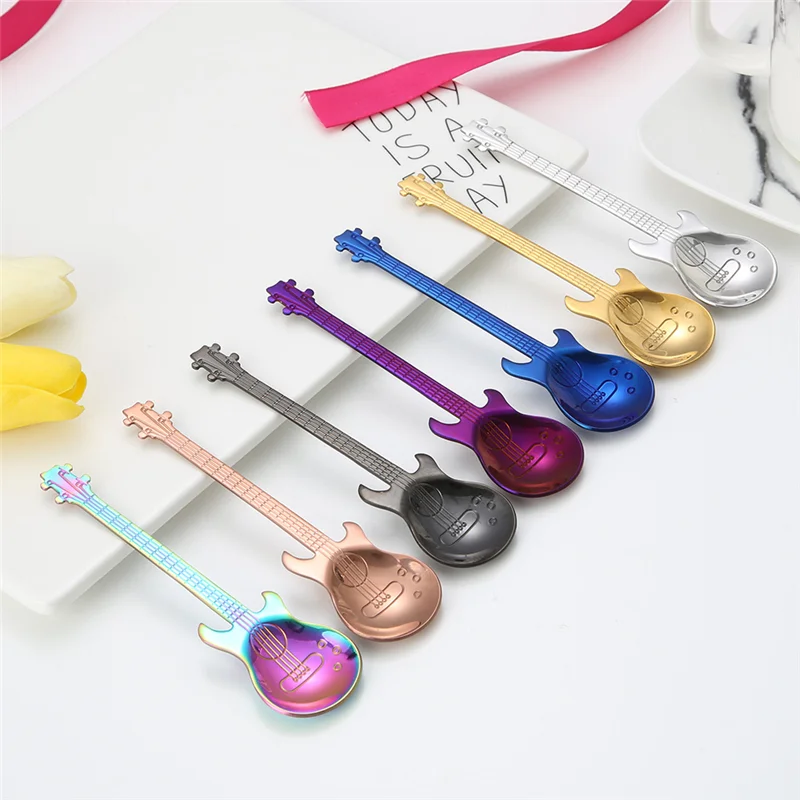 Cute Guitar-shaped Spoon