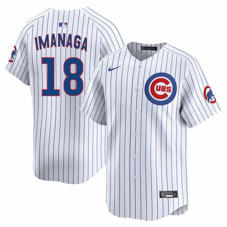 Men's Chicago Cubs #18 Shota Imanaga White Cool Base Stitched Baseball Jersey 6PEB