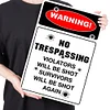 Warning No Trespassing - Vintage Metal Signs(12*16Inch) - Warning