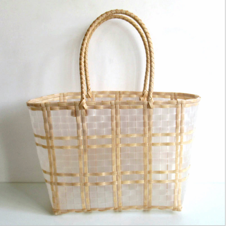 Casual Handbag Transparent Woven Bag