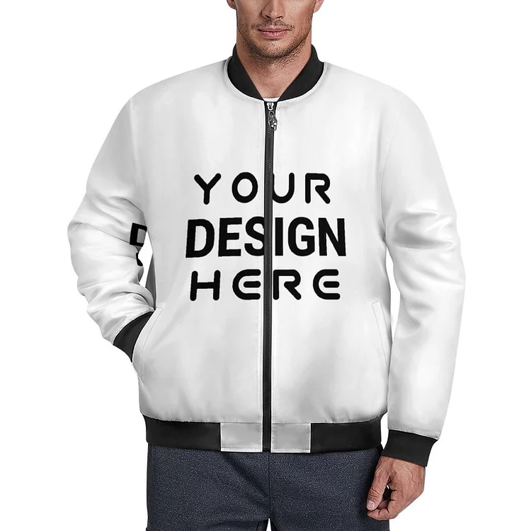 Personalized Design Men's All Printed Cotton Jacket Full Print