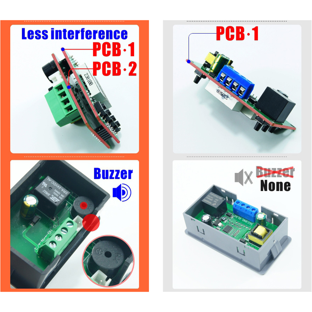 

T2310 Programmable Time Delay Relay Normally Open Timer Control Module, Dc12v, 501 Original