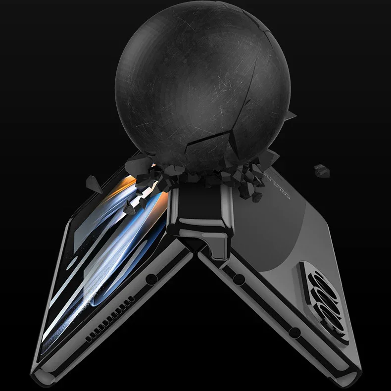 For Samsung Fold3/4 Transparent Magnetic Folding Shaft Phantom Mobile Phone Case