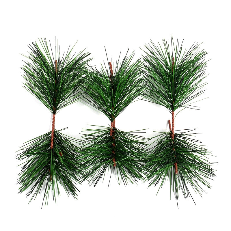 Christmas Simulation Pine Needle Strip Artificial Plastic Pine Needle Diy Lighting Accessories Pine Branches And Leaves Home Decoration