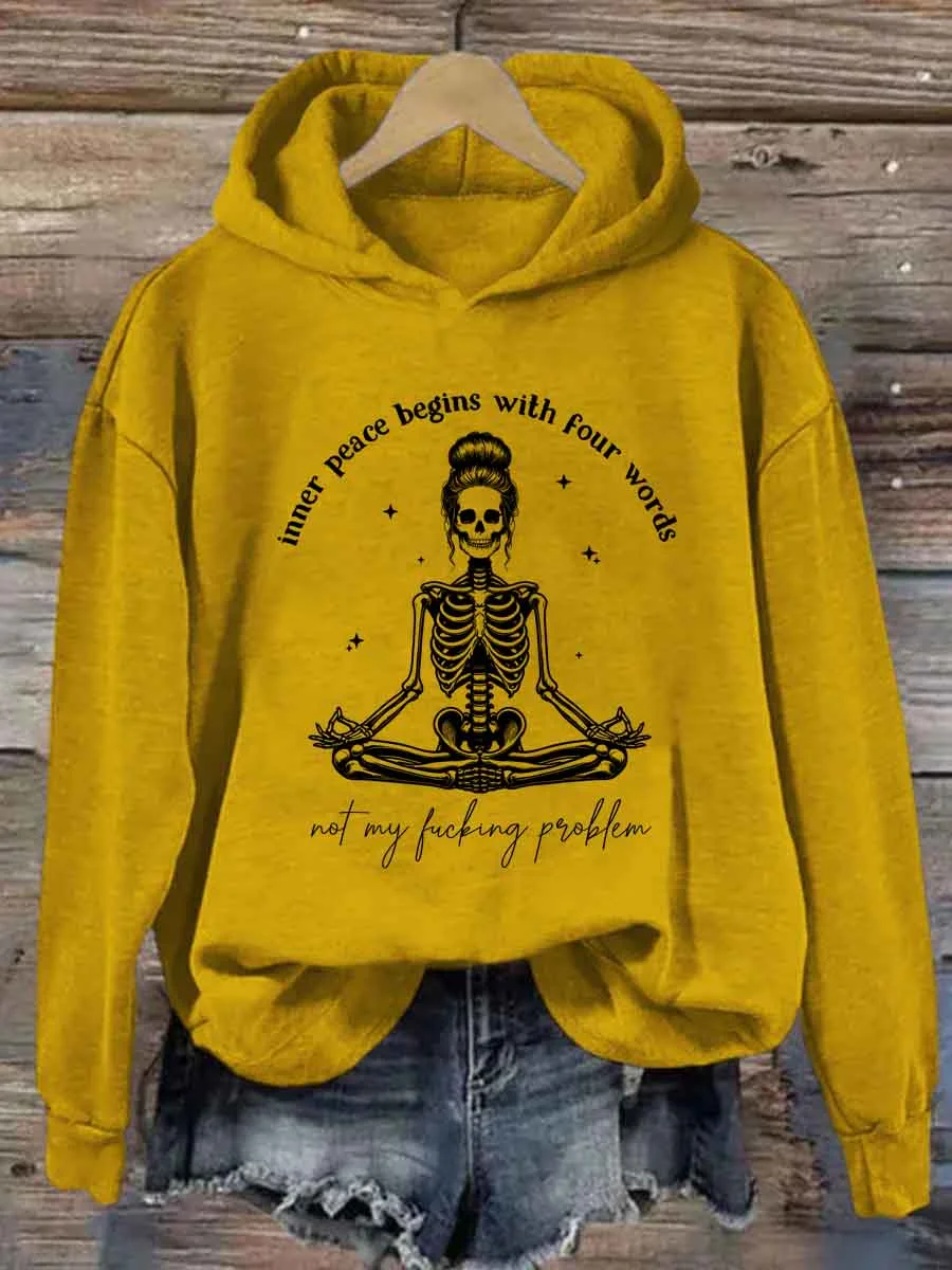 Inner Peace Begins With Four Words Hoodie