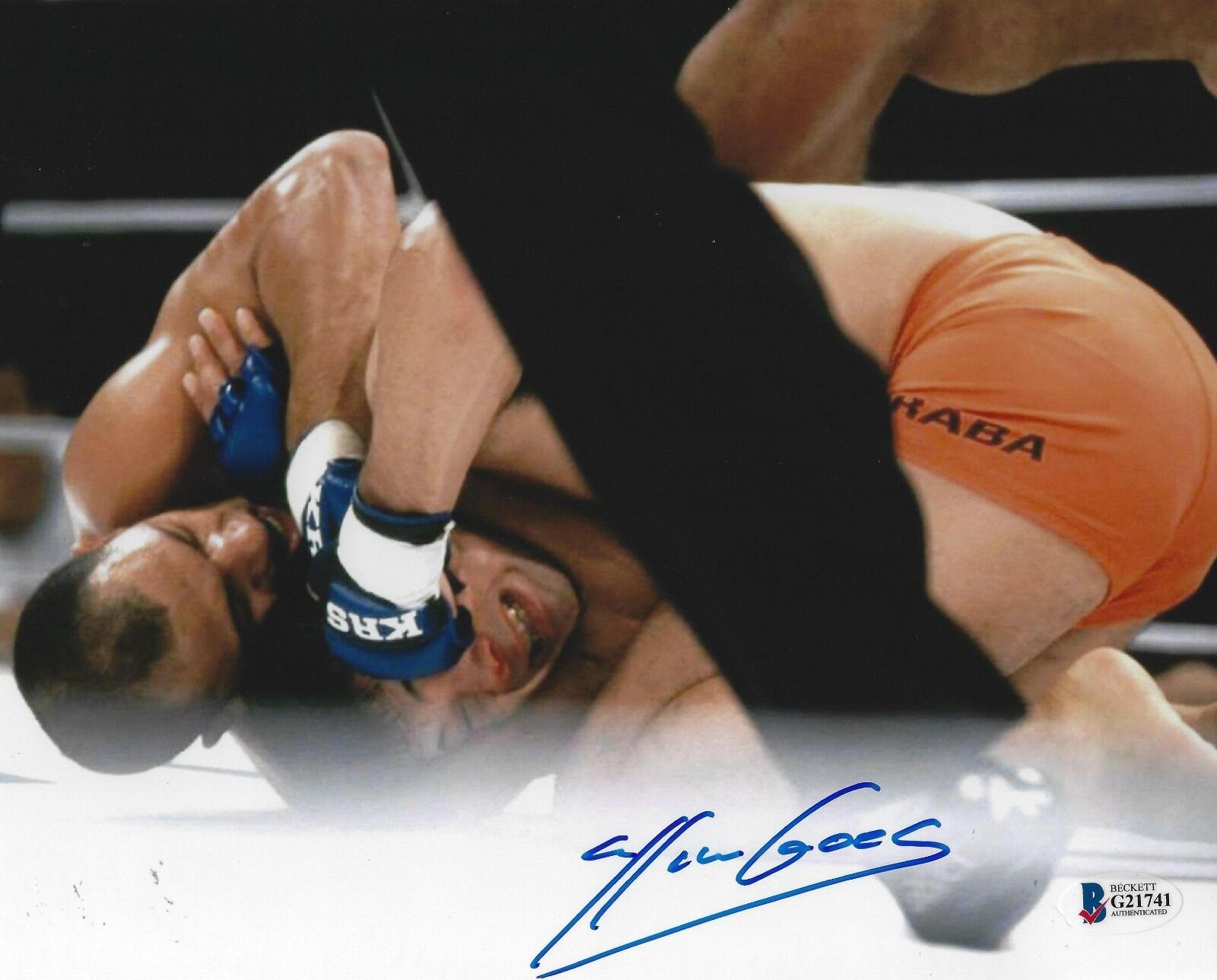 Allan Goes Signed 8x10 Photo Poster painting BAS Beckett COA UFC Pride FC 4 v Kazushi Sakuraba 1