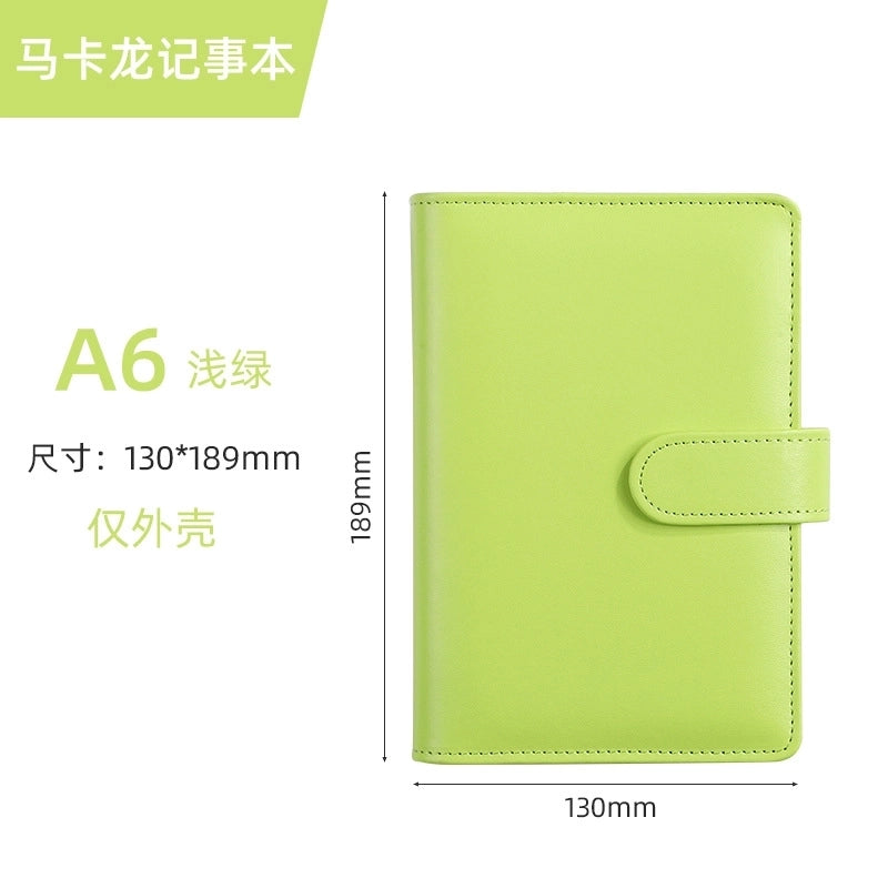 Creative Solid Color Macaron Student Stationery Loose-leaf Notebook