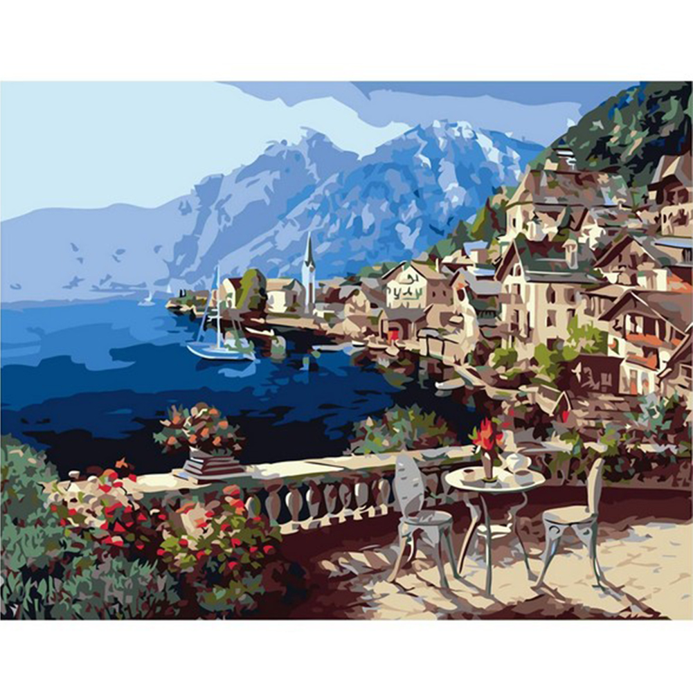 

50*40cm - Painting By Numbers - European Scene, 501 Original