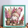 (US Only)Gnome Design DIY Bead Embroidery Kit 40x39cm 9CT Cross Stitch Kit for Home Decor