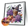 Diamond Painting - Partial Special Shaped Drill - Halloween Pumpkin(Canvas|30*30cm)