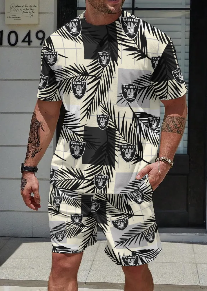 Las Vegas Raiders Limited Edition Top And Shorts Two-Piece Suits
