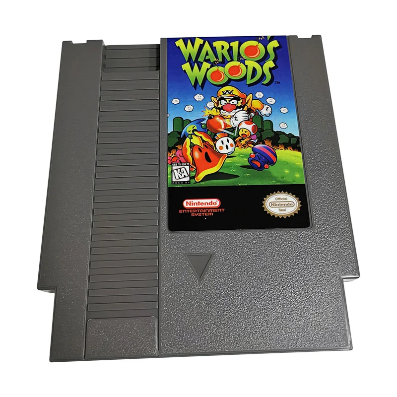 Wario's Woods For Nintendo NES - 8 Bit Game Cartridge