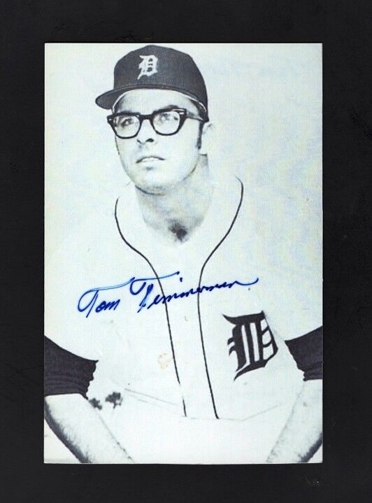 1969-73 TOM TIMMERMANN-DETROIT TIGERS AUTOGRAPHED VINTAGE PC SIZED Photo Poster painting