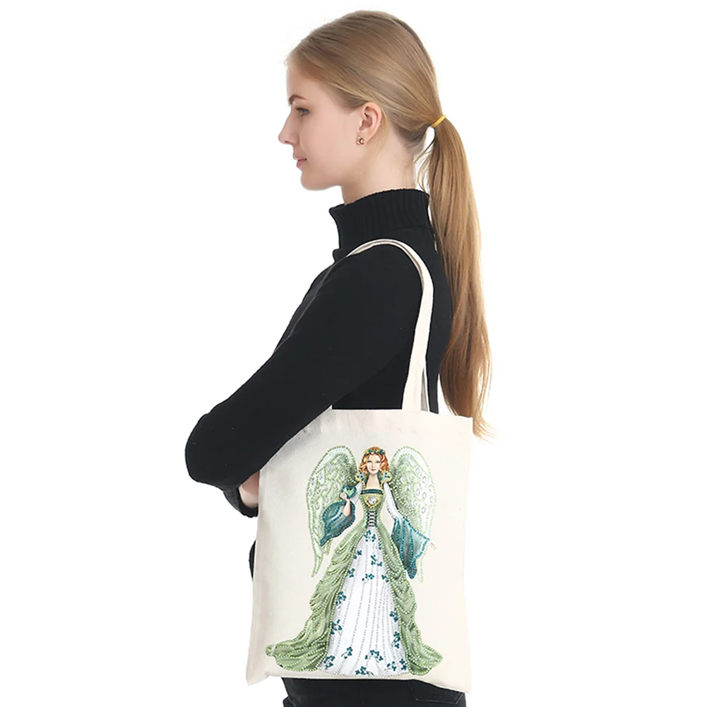 DIY Diamond Painting Eco-Friendly Canvas Bag - Lady Angel