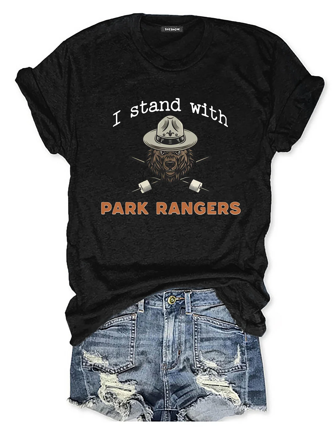 I Stand With Park Rangers National Park T-shirt
