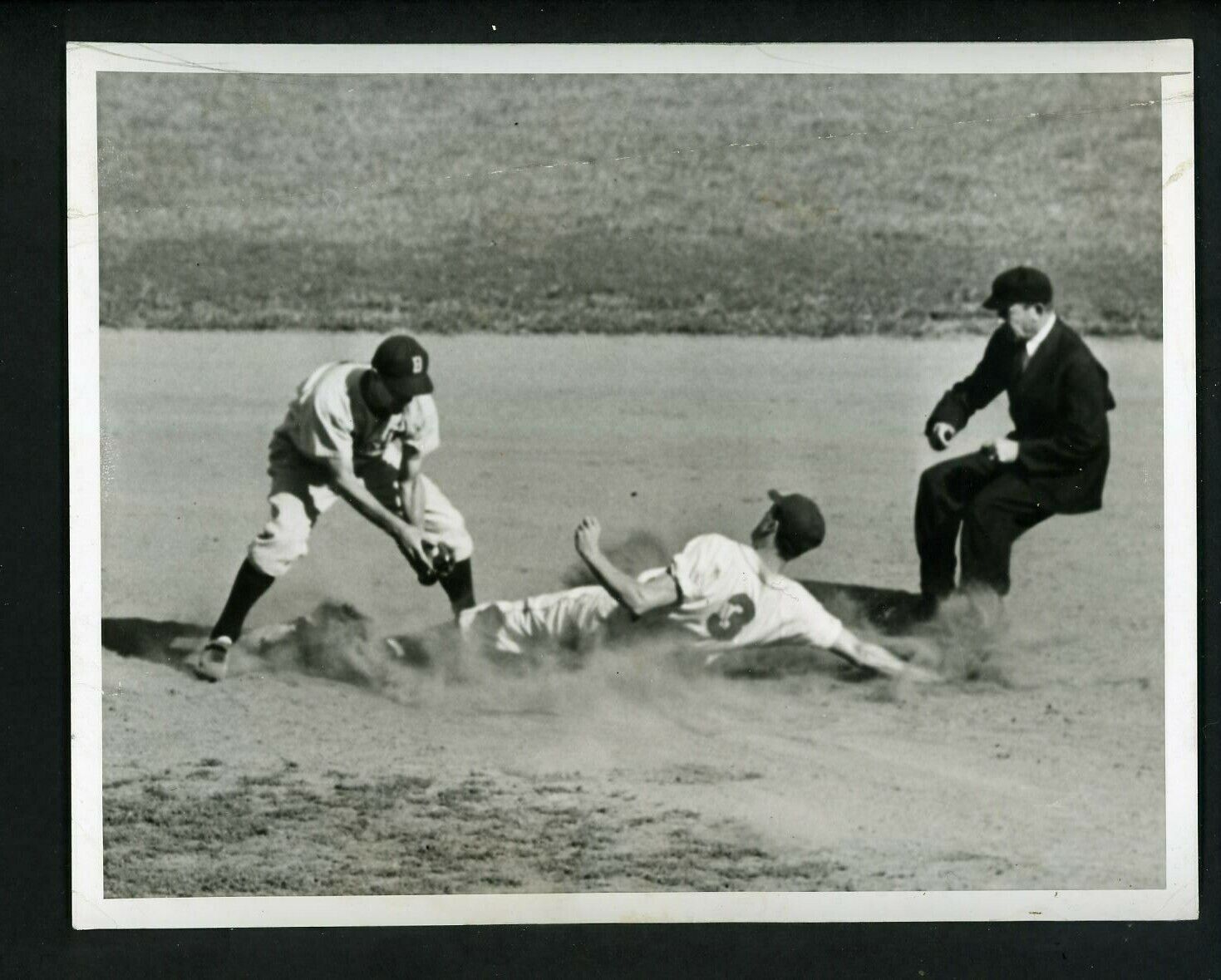 Eddie Joost & Johnny Rucker 1943 Type 1 Press Photo Poster painting Boston Braves NY Giants