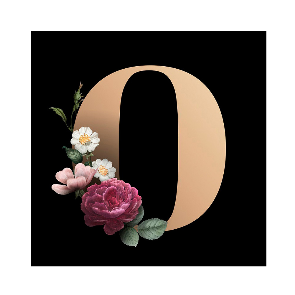 

Flower Alphabet 26 Letters - Round Drill Diamond Painting - 30*30cm, 501 Original
