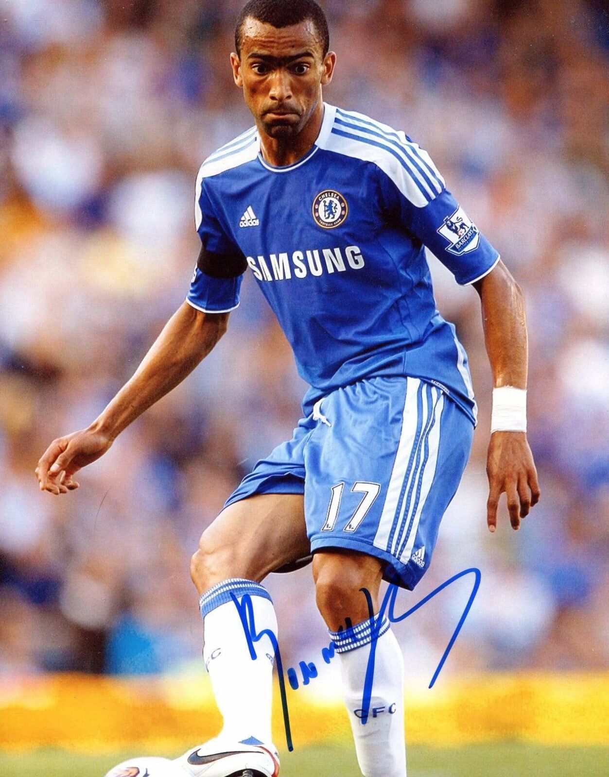 SOCCER José Bosingwa FC CHELSEA autograph, In-Person signed Photo Poster painting