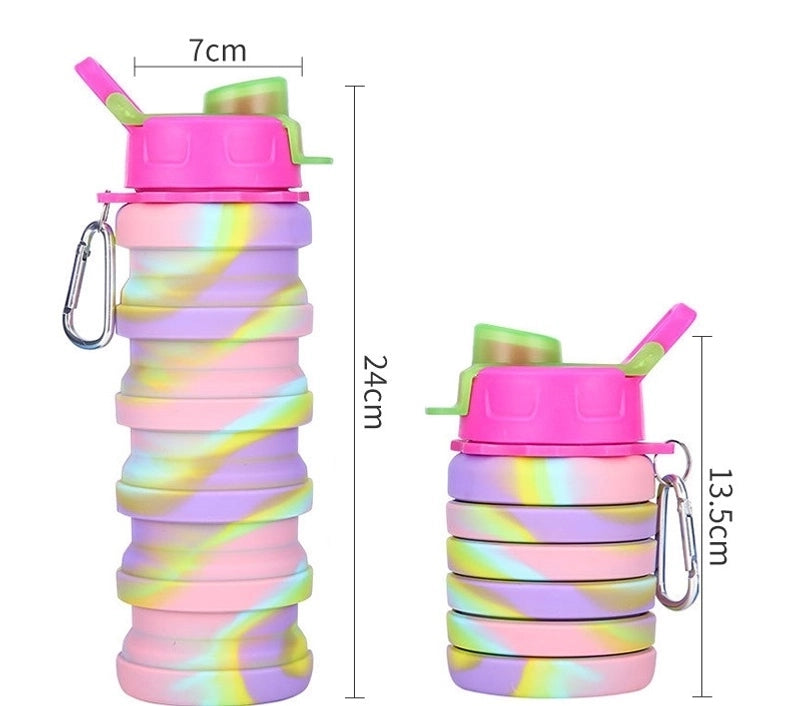 Fashion Camouflage Silica Gel Water Bottles