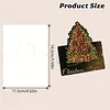 6pcs DIY Christmas Atmosphere 3D standing Diamond Painting Greeting Card