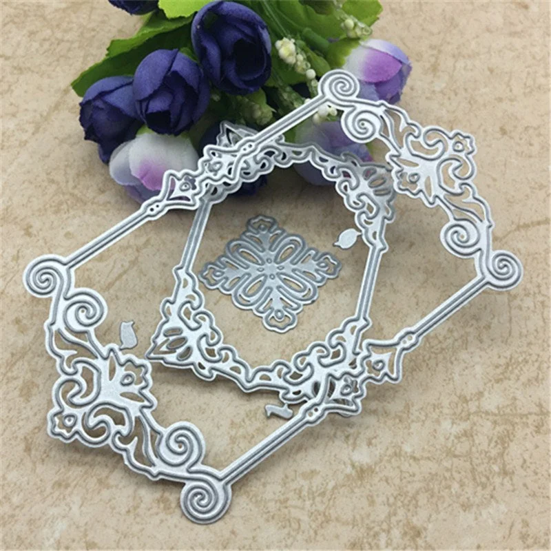 Square Lace Metal Cutting Dies Stencils for DIY Scrapbooking/photo album Decorative Embossing DIY Paper Cards