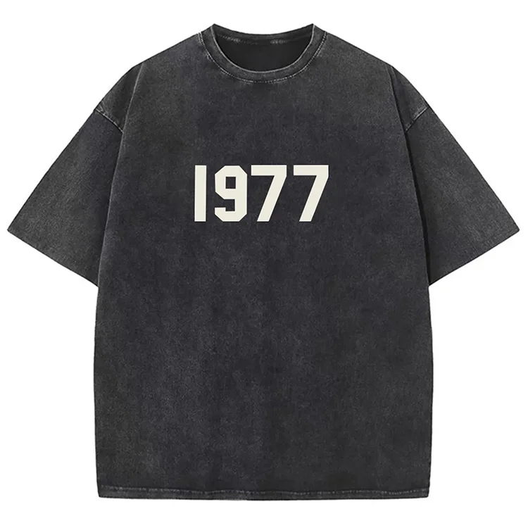 Vintage Essential "1977" Graphic Acid Wash T-Shirt