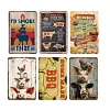 6PCS Farm BBQ - Vintage Metal Signs Set - 20*30cm/30*40cm