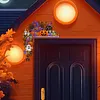 2pcs DIY Diamond Painting Halloween Door Corner Frame Wood(Halloween Pumpkin)